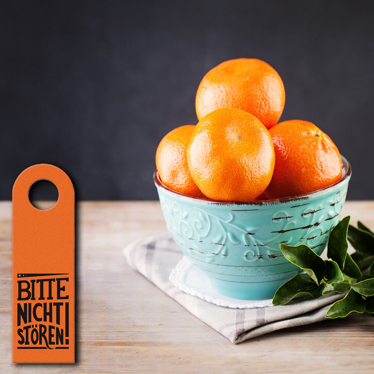 Bitte nicht stören! Türhänger in Orange