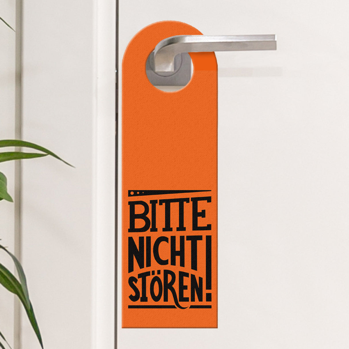Bitte nicht stören! Türhänger in Orange