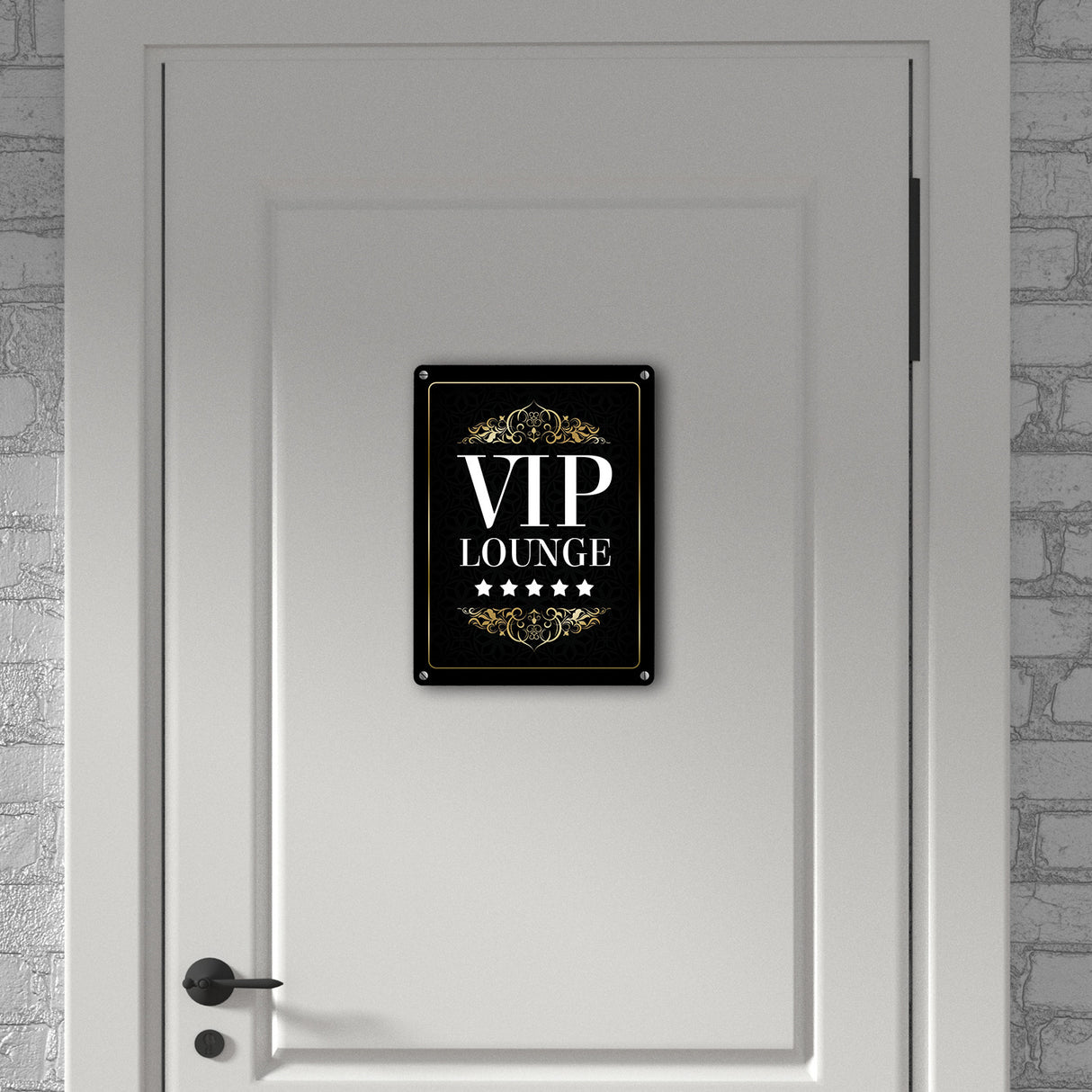 VIP-Lounge Metallschild mit 5-Sterne Motiv