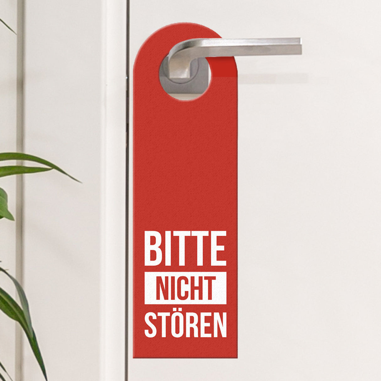 Bitte nicht stören oder Zimmer reinigen Türhänger -Grün