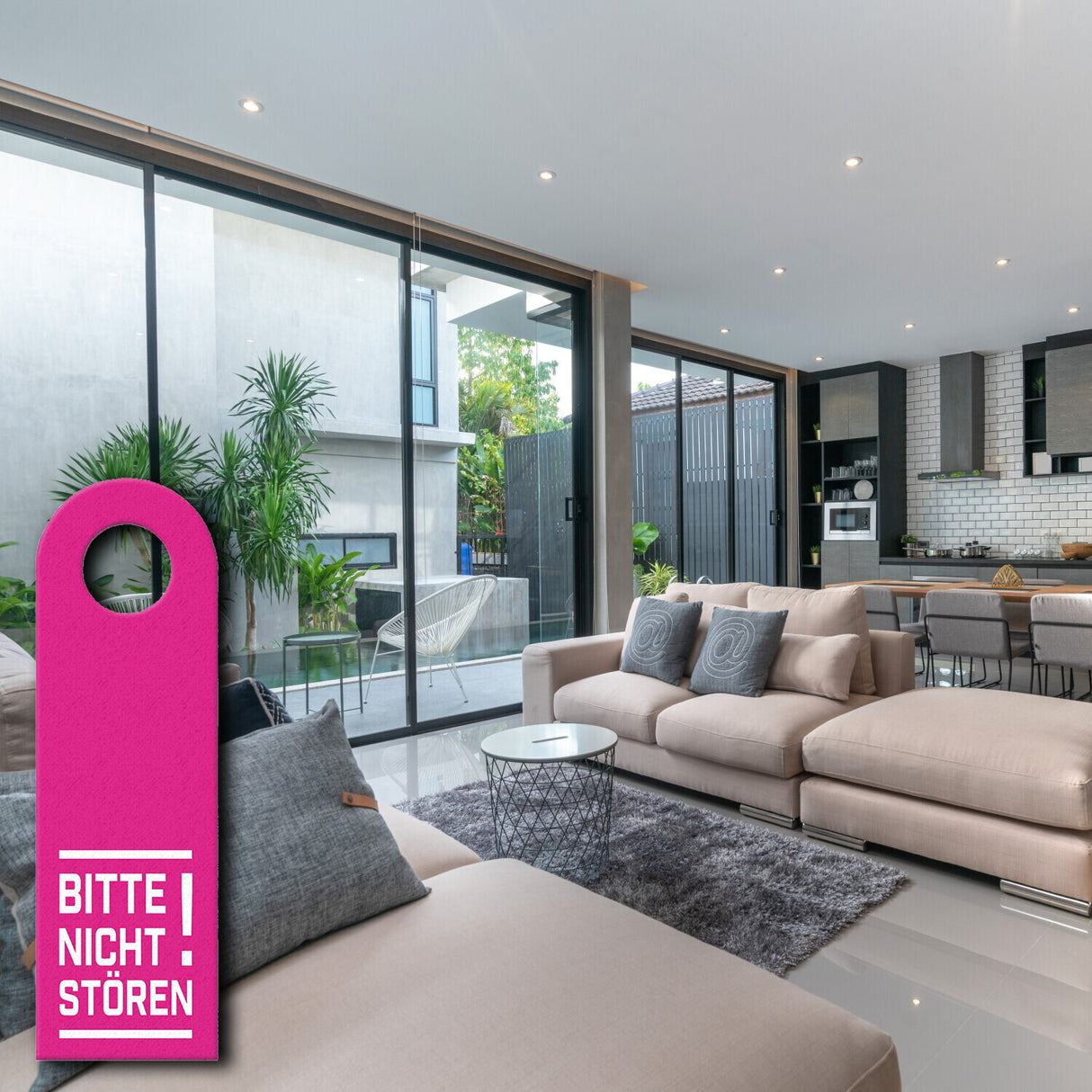 Bitte nicht stören! Türhänger in Pink