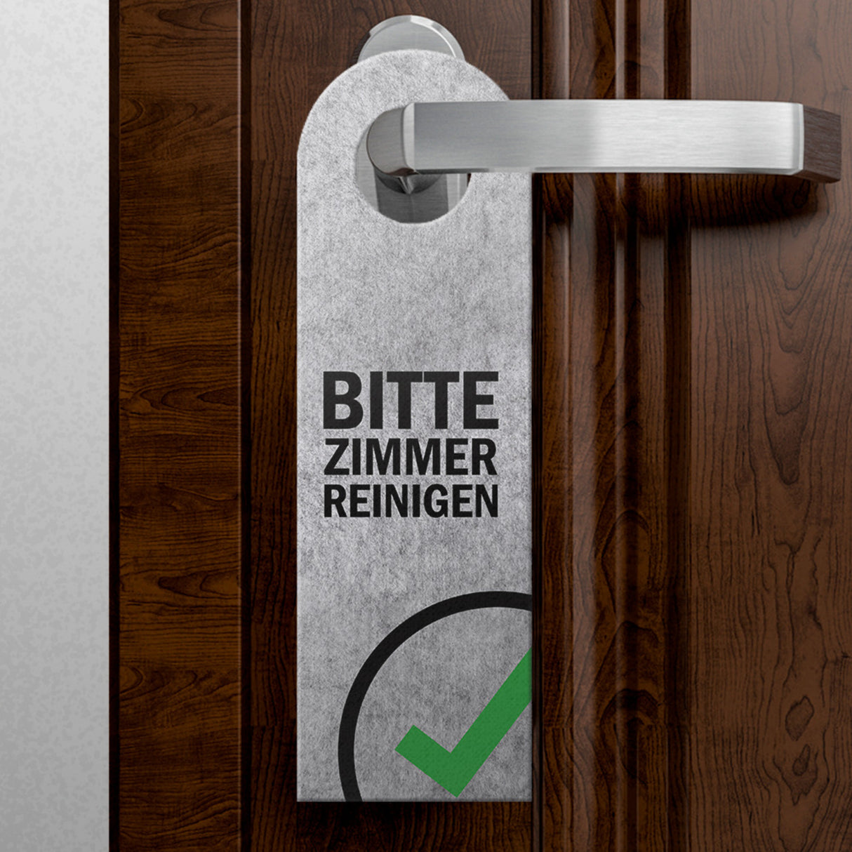 Bitte nicht stören oder Zimmer reinigen Türhänger mit Symbolen