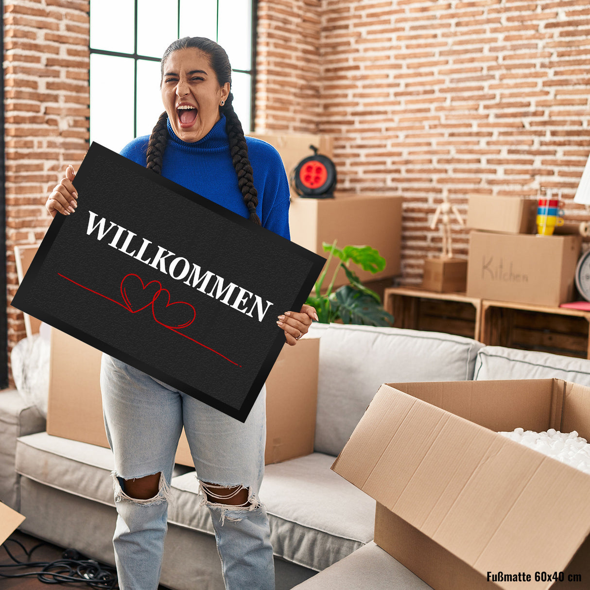 Willkommen Fußmatte