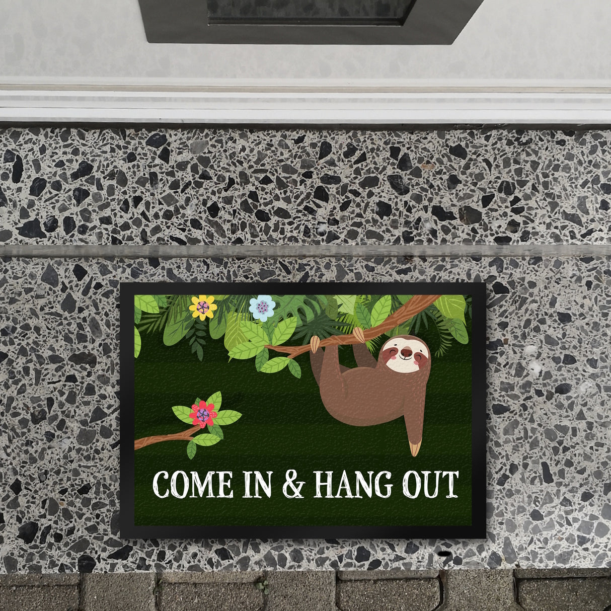 Come in and hang out Faultier Fußmatte