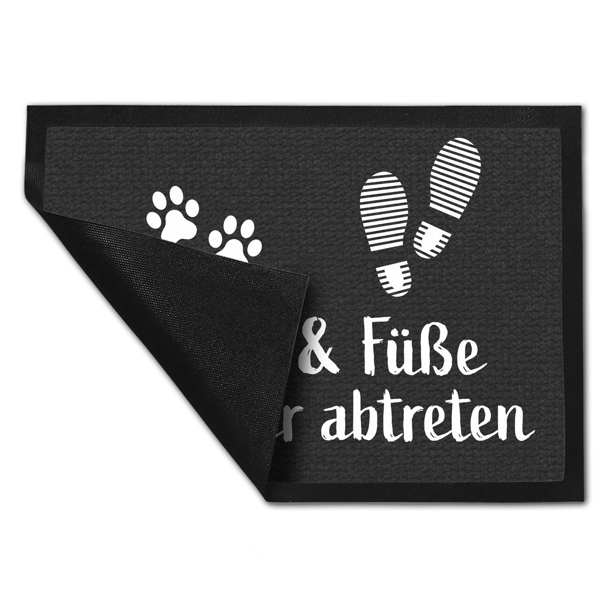 Pfoten und Füße bitte hier abtreten Fußmatte