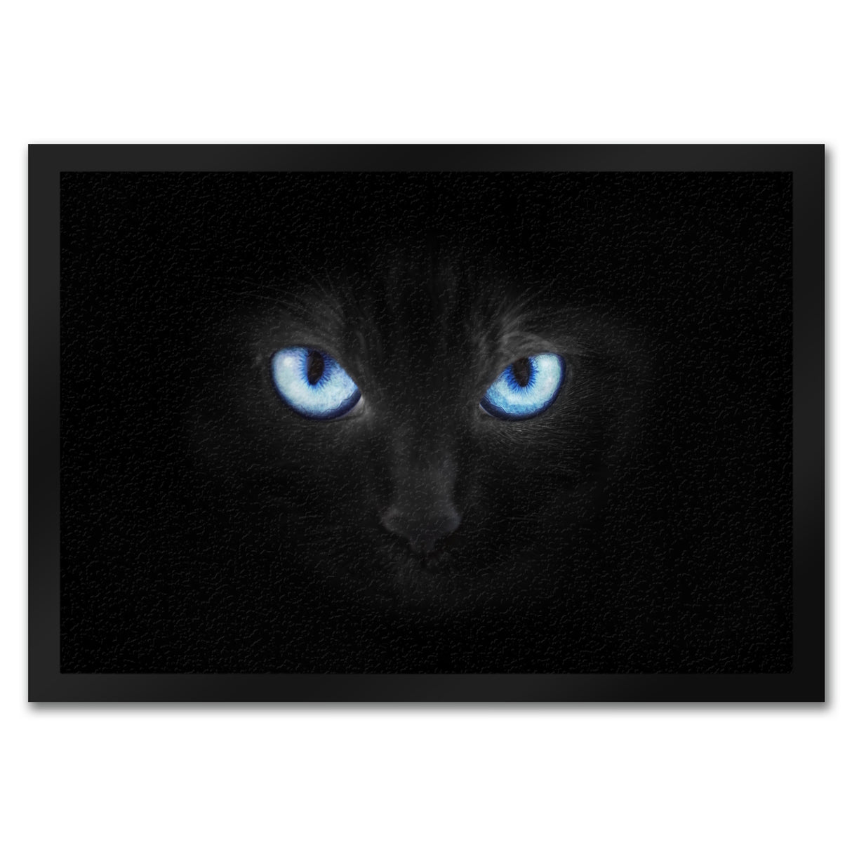 Katzenaugen Fußmatte Katze Kater Auge Haustüre Wohnungstüre Böse Zuhause