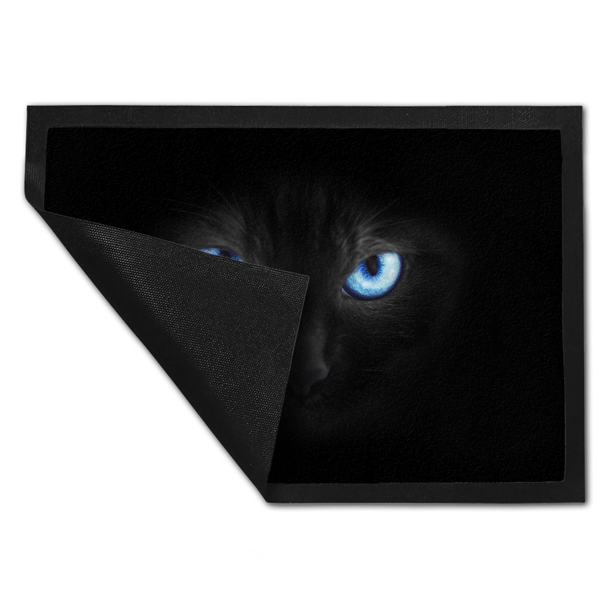 Katzenaugen Fußmatte Katze Kater Auge Haustüre Wohnungstüre Böse Zuhause