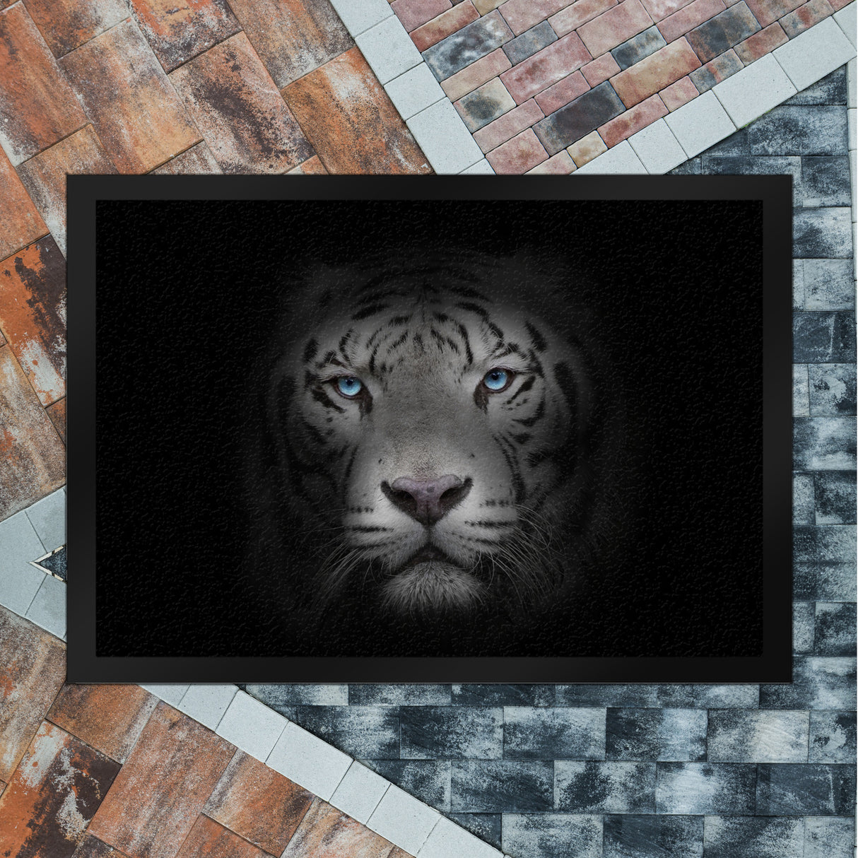 Weißer Tiger Fußmatte