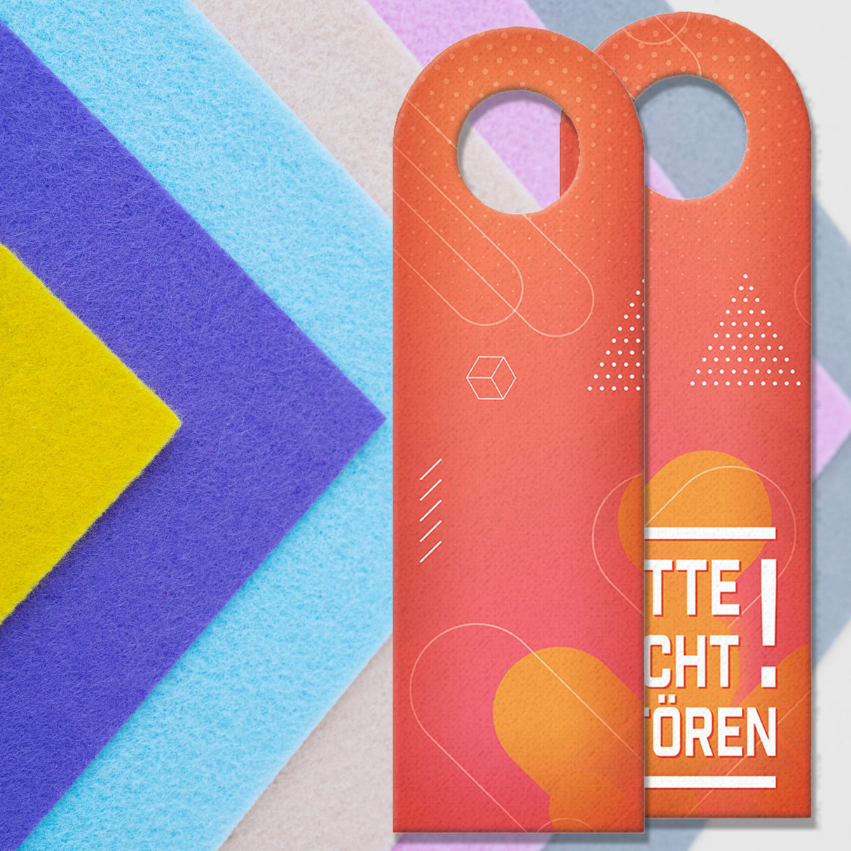 Bitte nicht stören! Türhänger mit Muster Technical Art