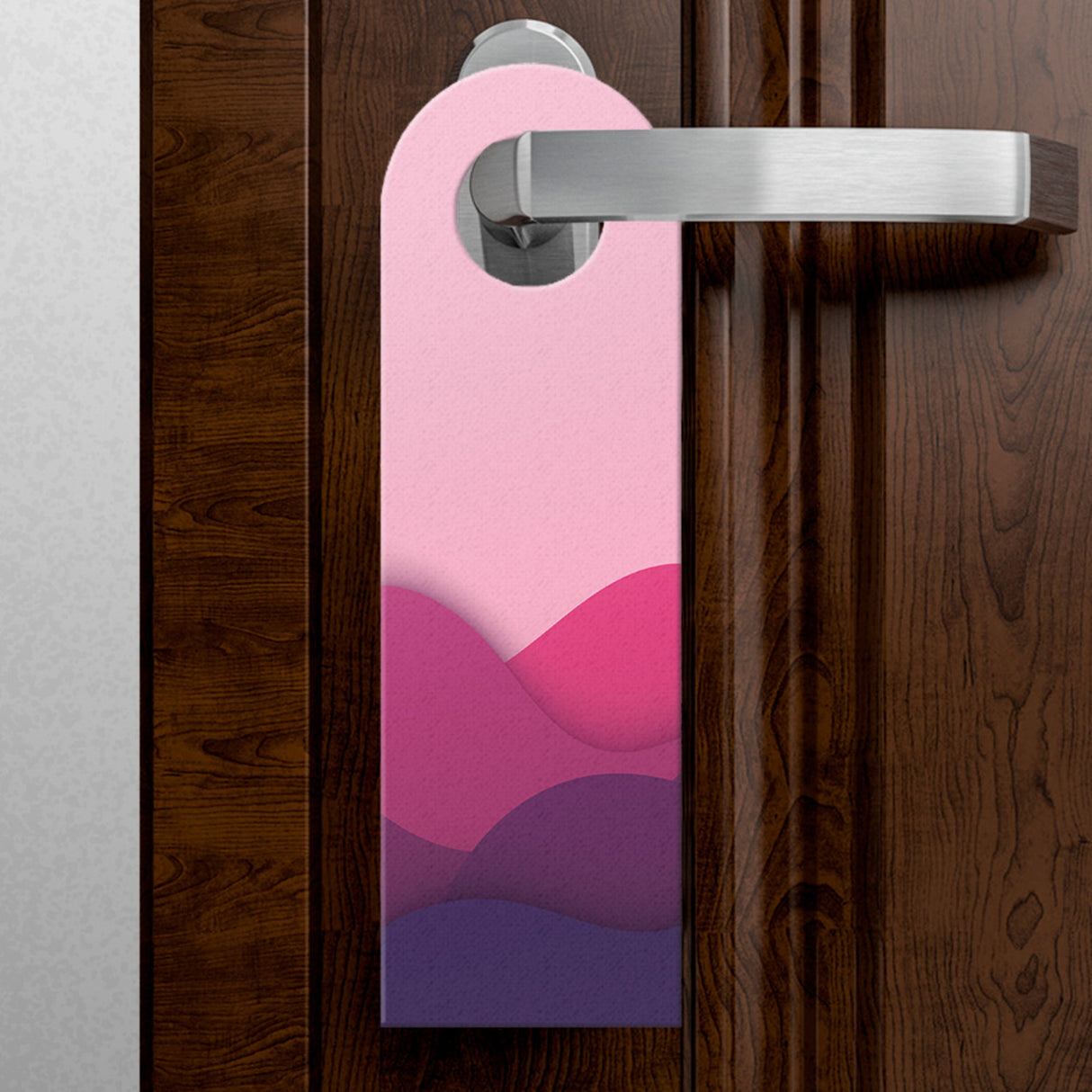 Bitte nicht stören! Türhänger mit Muster Purple Waves