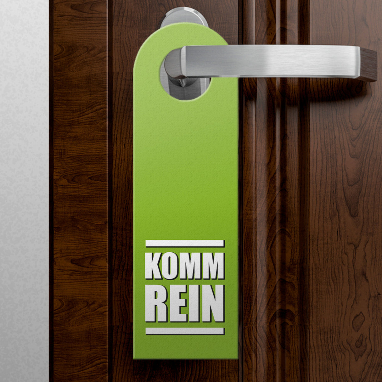 Nicht stören, Homeoffice oder Komm rein Türhänger -grün