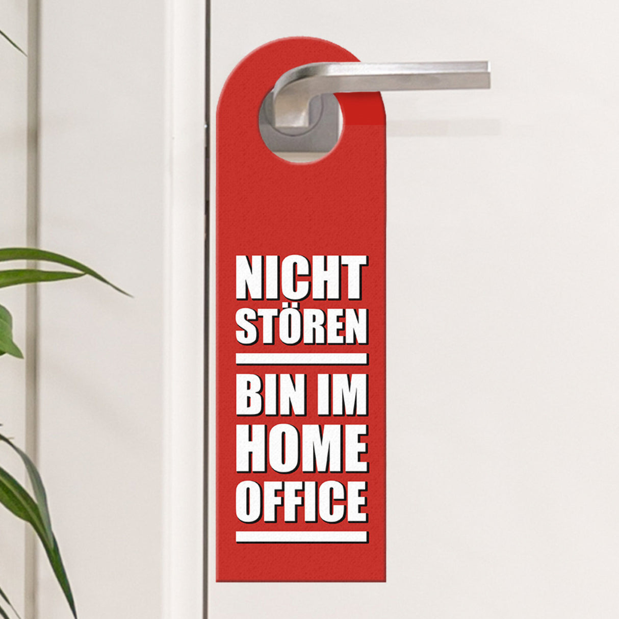 Nicht stören, Homeoffice oder Komm rein Türhänger -grün