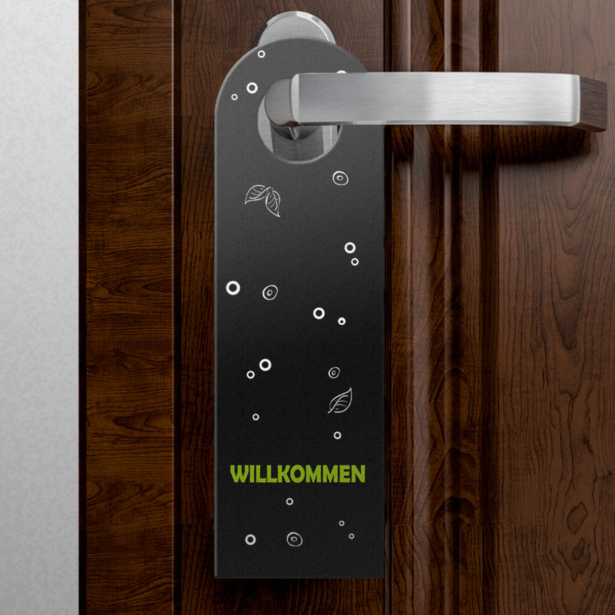 Mittagspause oder Willkommen Türhänger