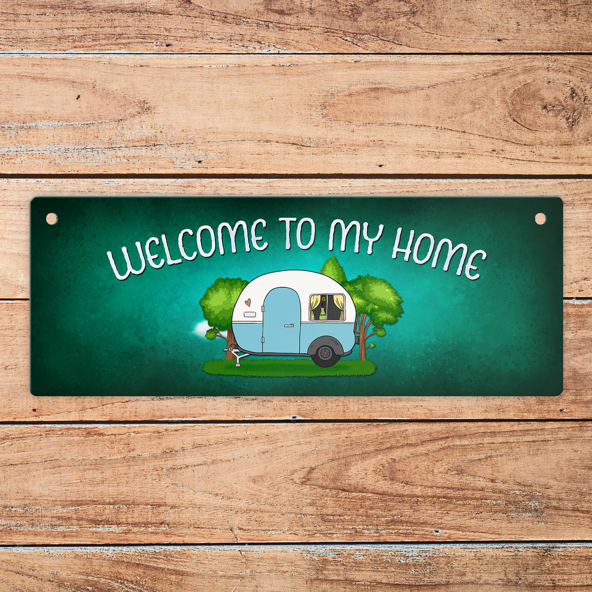 Welcome to my home oder bin am See Camping Wendeschild mit Kordel
