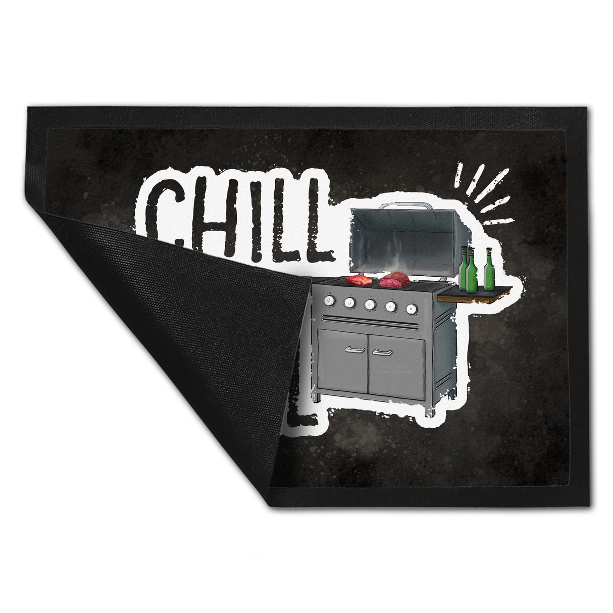 Chill and grill Fußmatte mit Elektrogrill Motiv