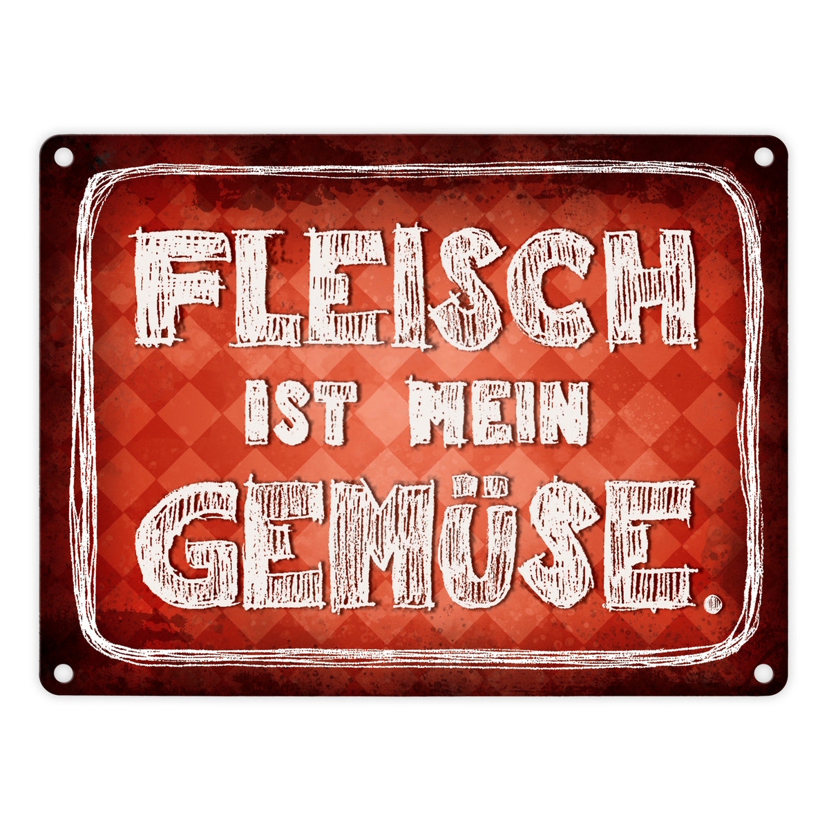 Grillplatz Schild Aus Metall - Blaues Design Für Grillfans Mit Wurst Und Bier Motiven