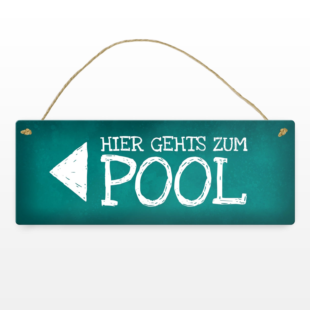 Hier geht’s zum Pool Metallschild Swimmingpool schwimmen tauchen Wasser abkühlen
