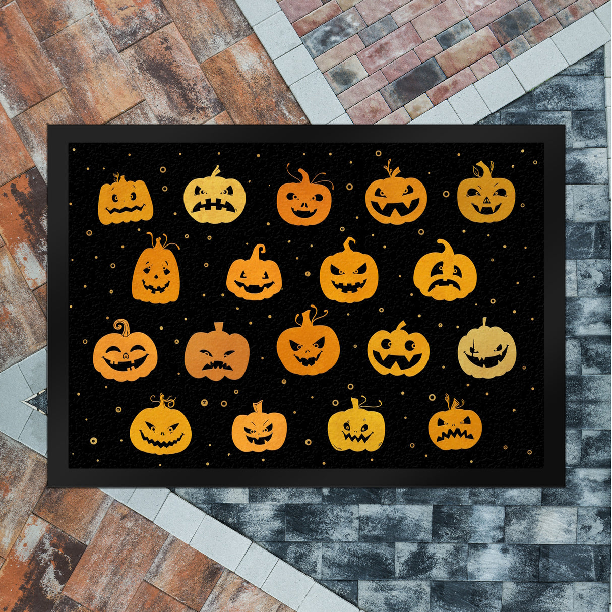 Kürbis Fußmatte Halloween Nacht Angst Schreck Hexe Zombie Blut Kinder