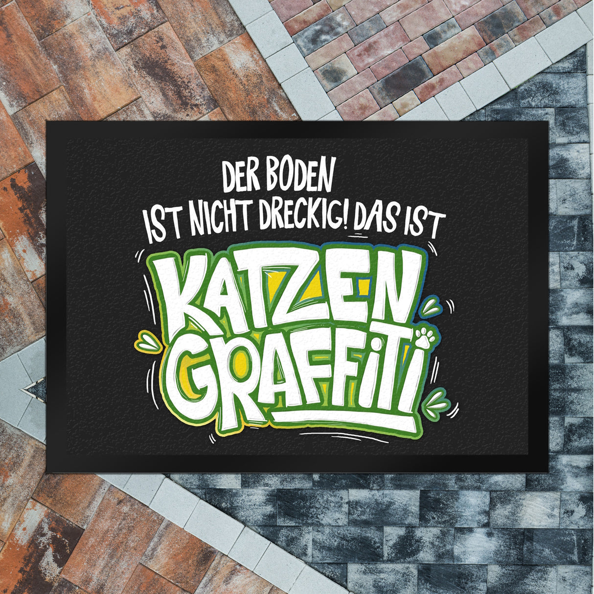 Katzengraffiti Fußmatte