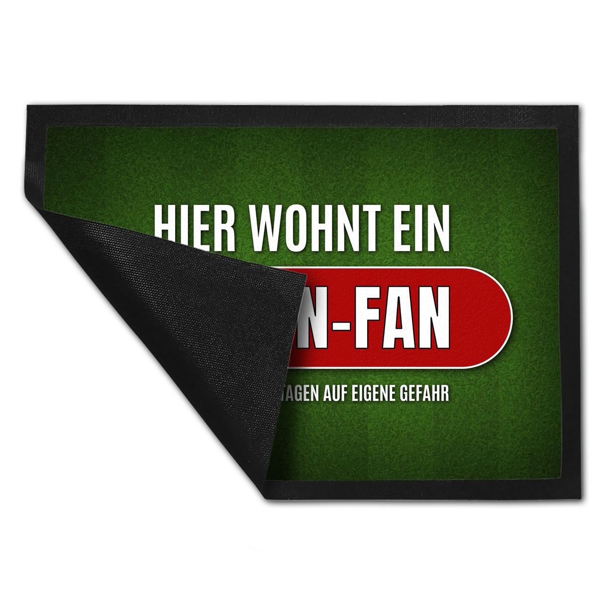 Hier wohnt ein Berlin-Fan Fußmatte mit Rasen Motiv