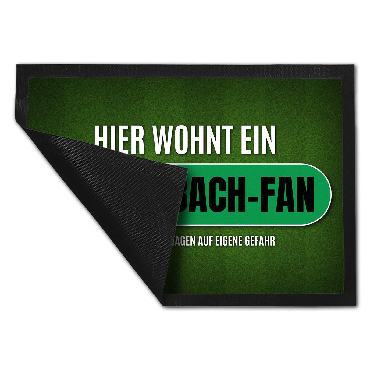 Hier wohnt ein M'Gladbach-Fan Fußmatte