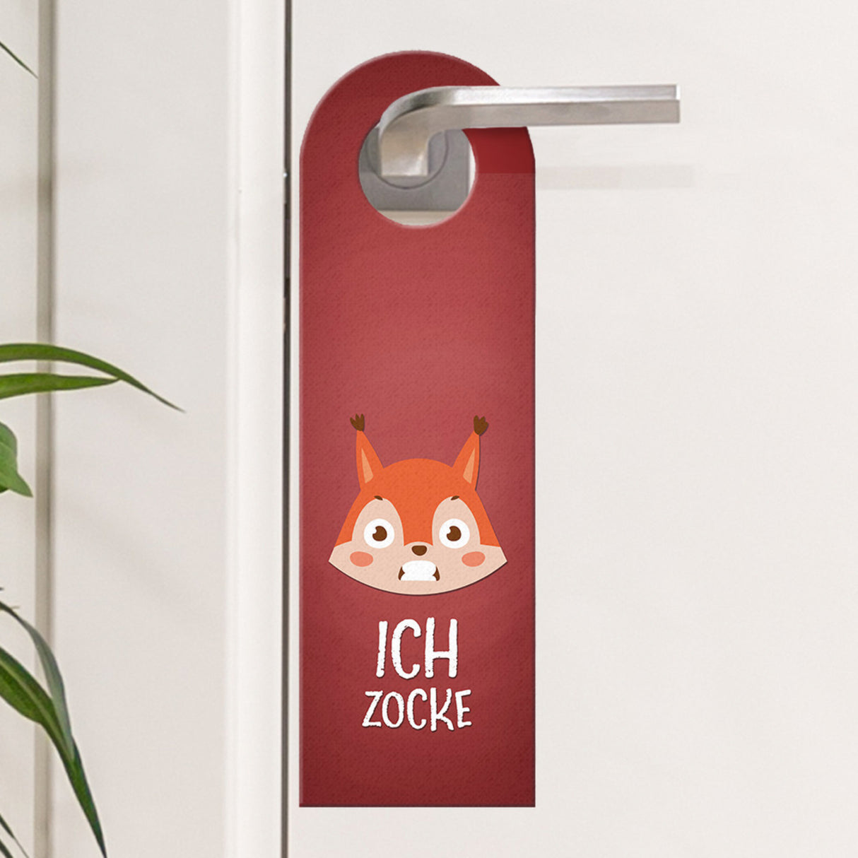 Ich zocke - Herzlich willkommen Fuchs Türhänger