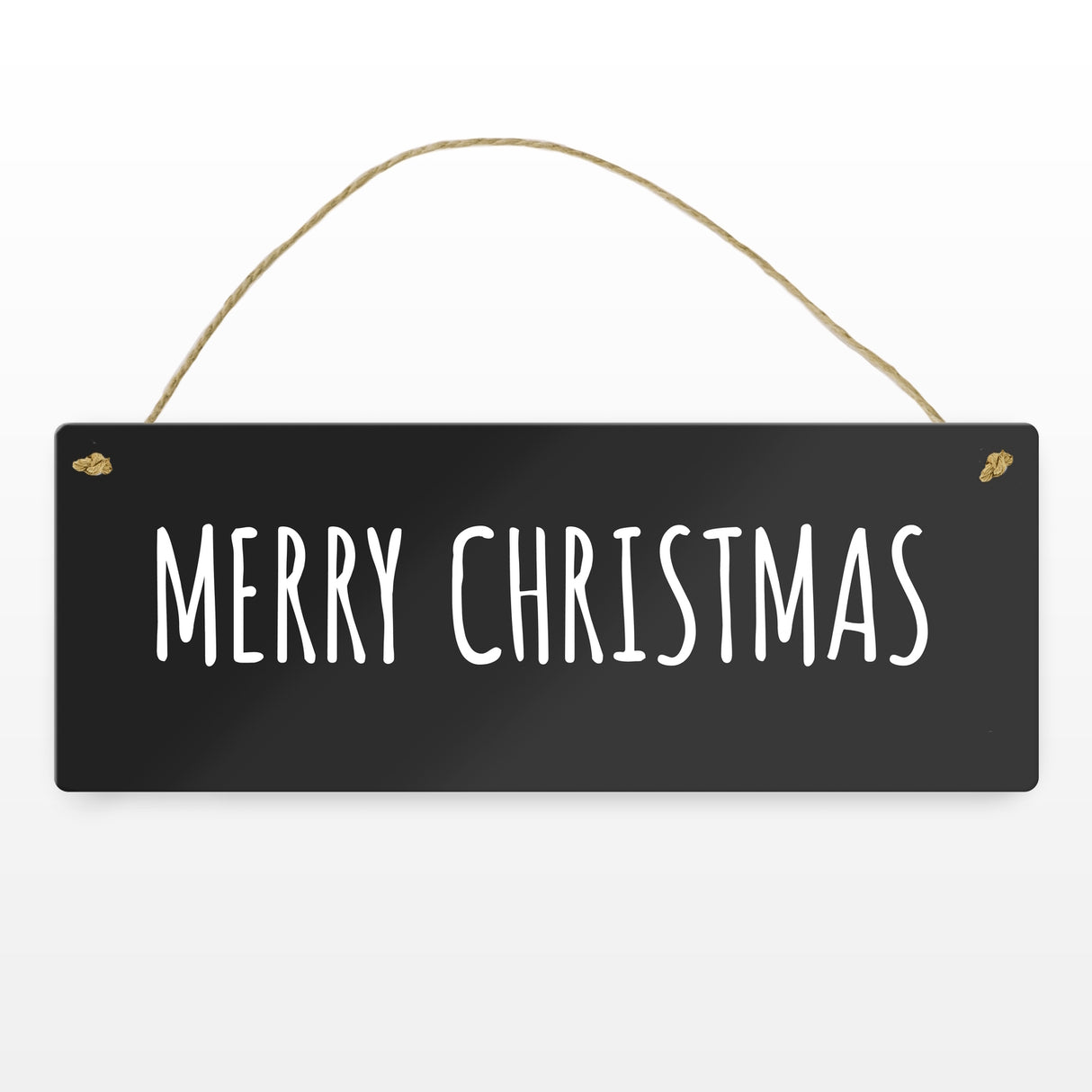 Merry Christmas Metallschild -weiß