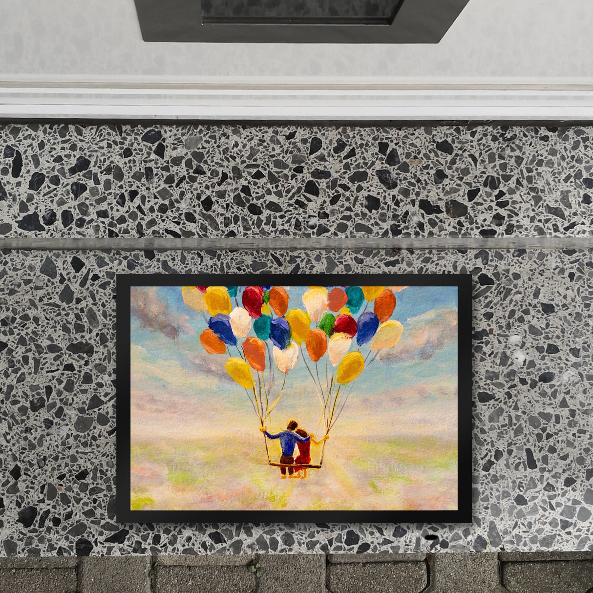 Luftballon Love and Life Fußmatte