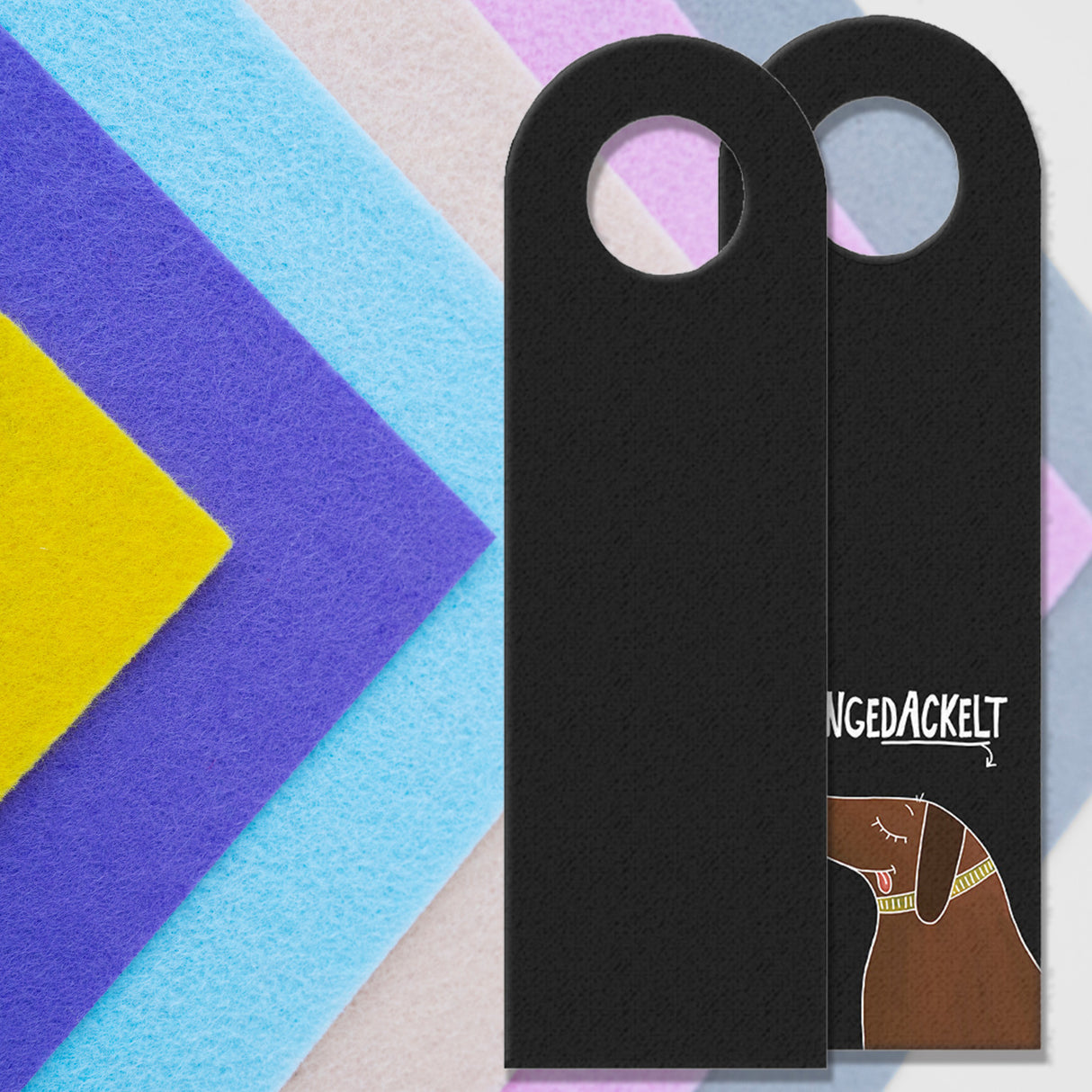 Hereingedackelt Türhänger mit Dackel Motiv