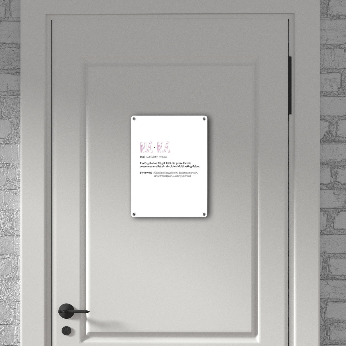 Definition Mama Metallschild
