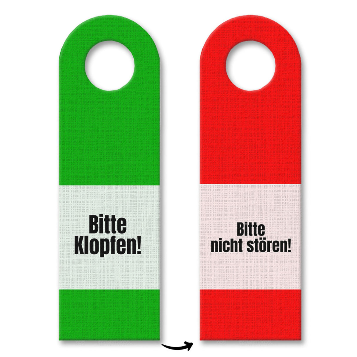Bitte klopfen - Bitte nicht stören Türhänger und Rot