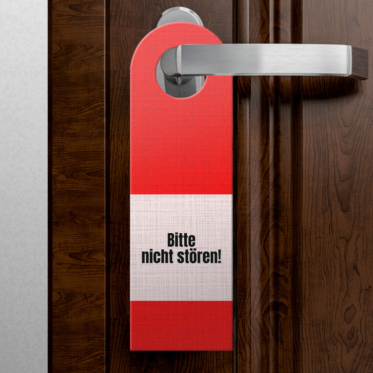 Bitte klopfen - Bitte nicht stören Türhänger und Rot