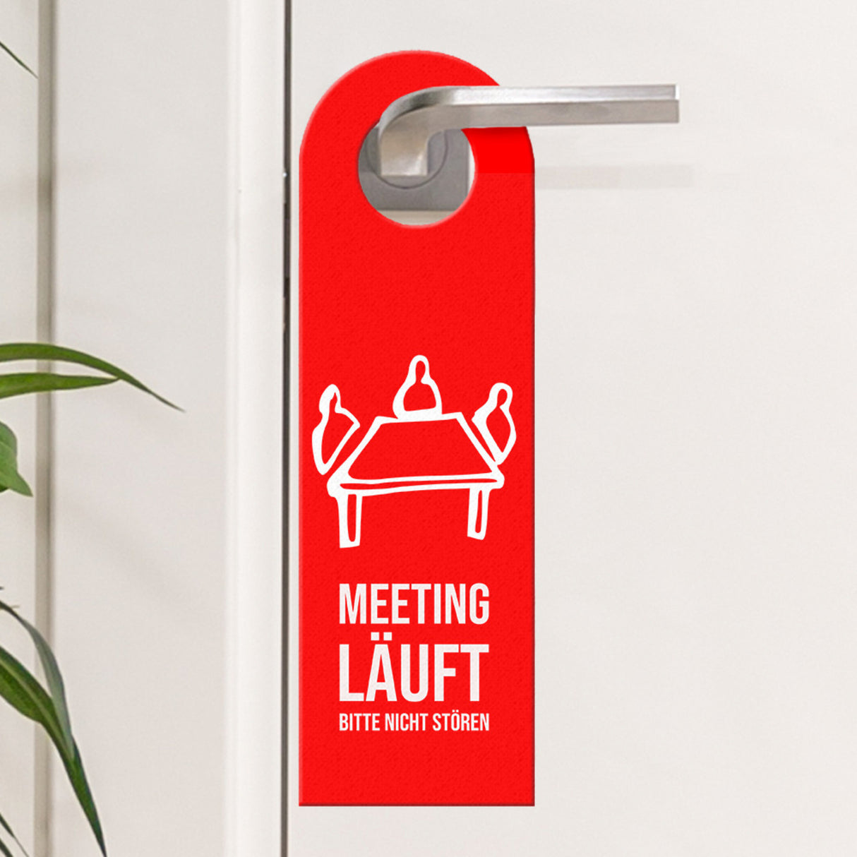 Meeting läuft - Raum frei Türanhänger