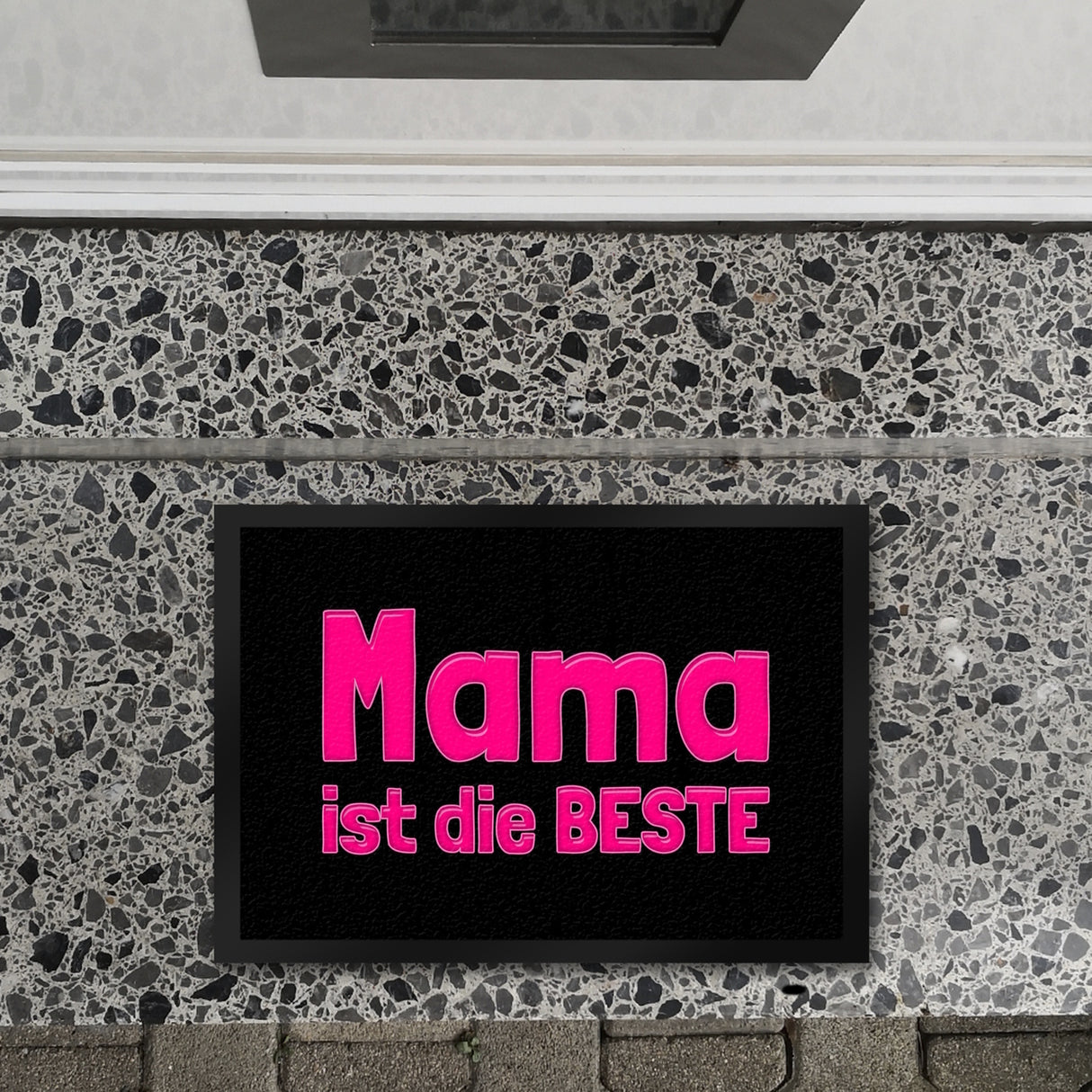 Mama ist die Beste Fußmatte Schuhabstreifer und Pink
