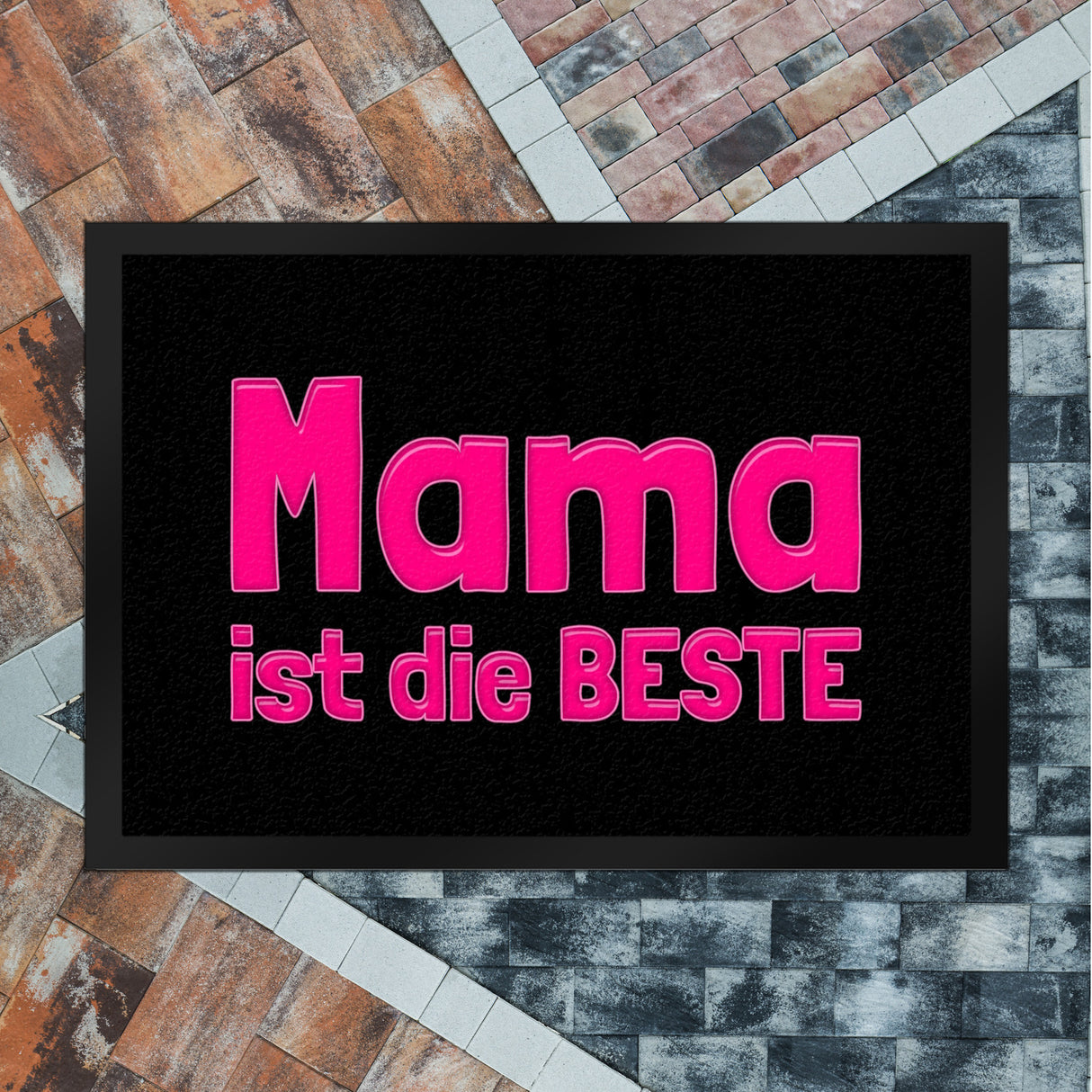 Mama ist die Beste Fußmatte Schuhabstreifer und Pink