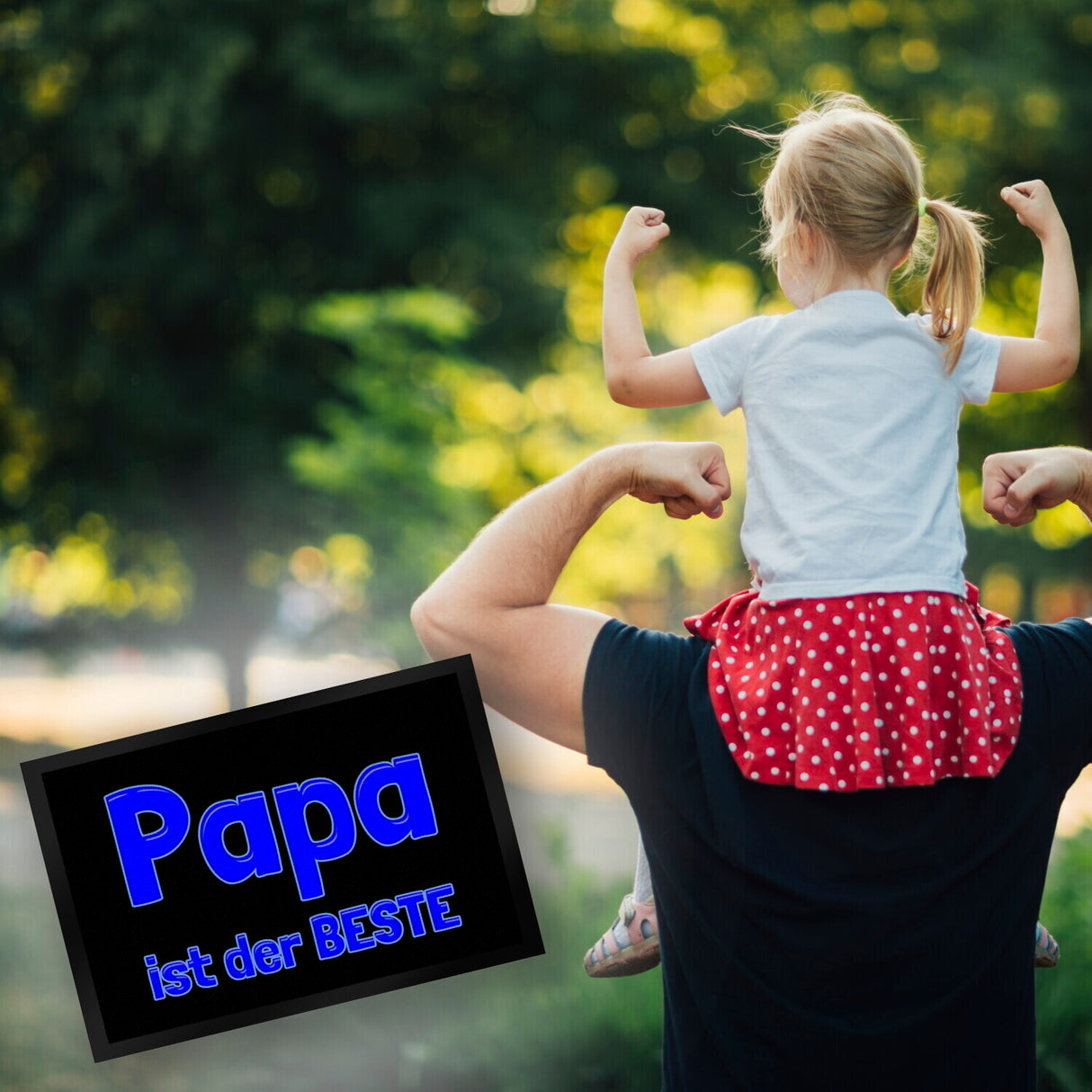 Papa ist der Beste Fußmatte Schuhabstreifer und Blau