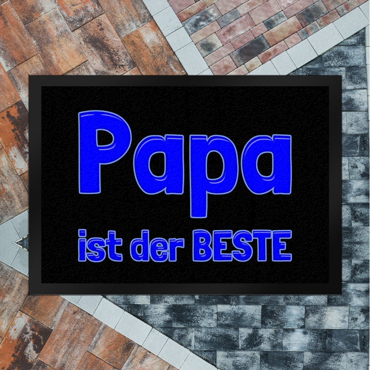 Papa ist der Beste Fußmatte Schuhabstreifer und Blau