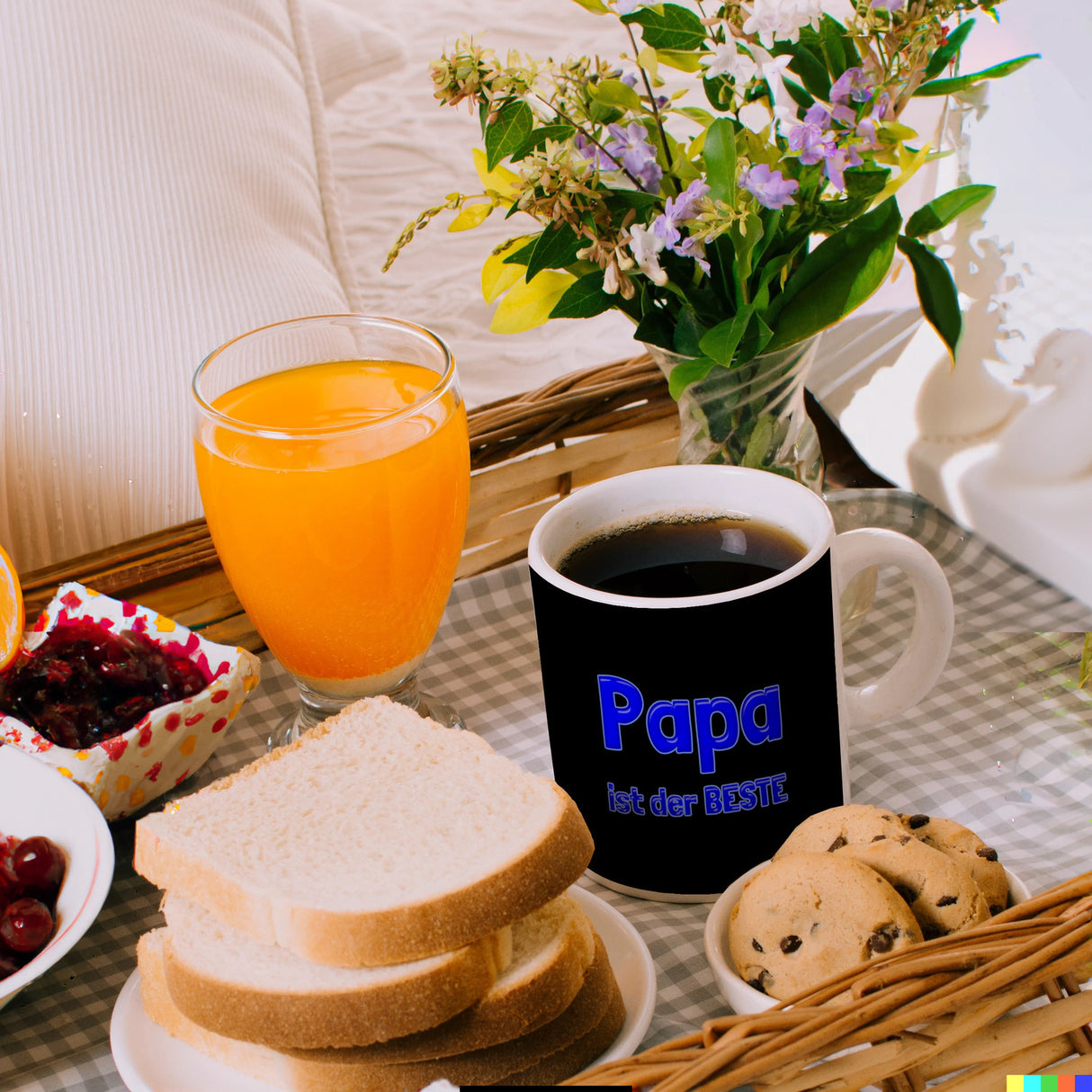 Papa ist der Beste Kaffeebecher und Blau