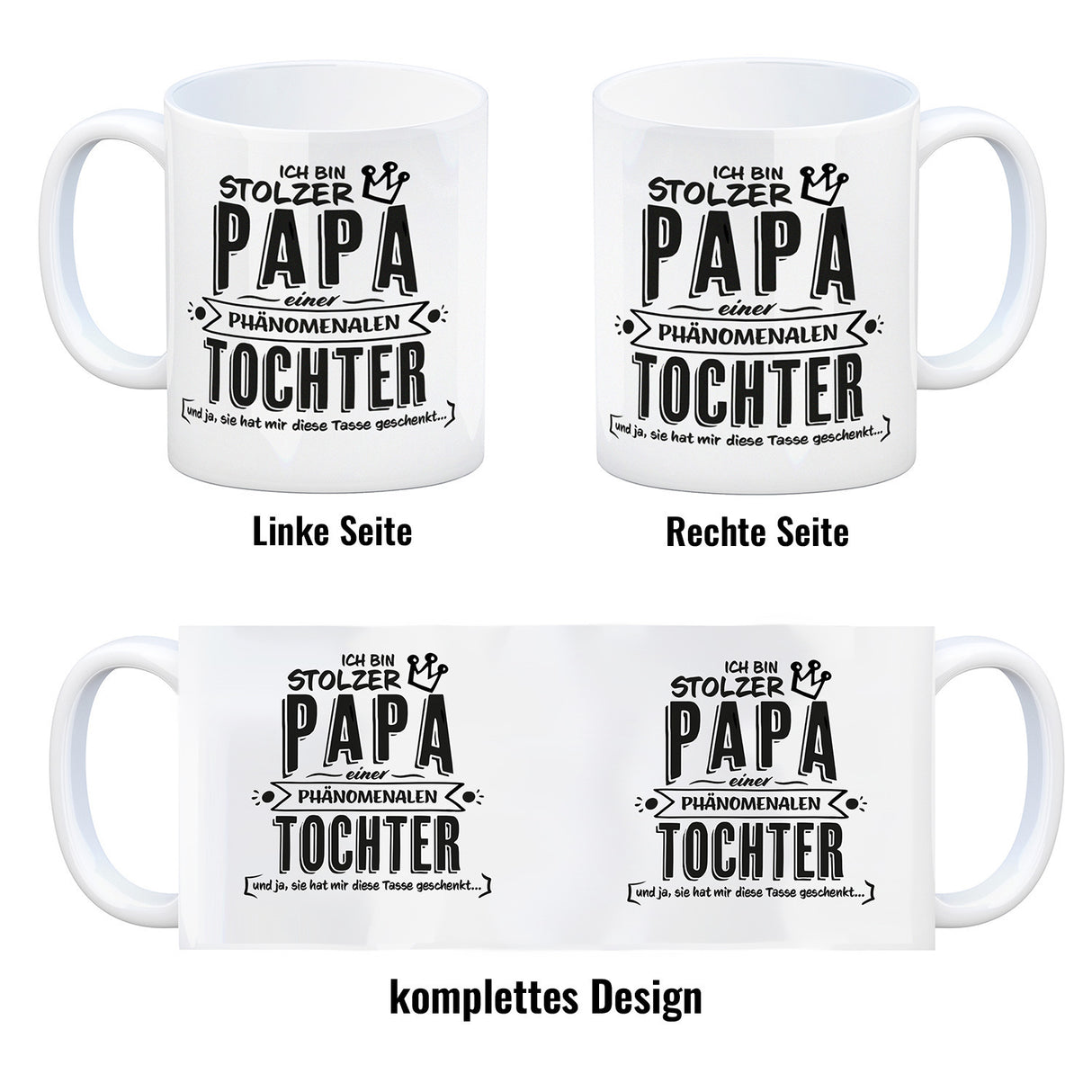 Ich bin stolzer Papa einer phänomenalen Tochter Kaffeebecher
