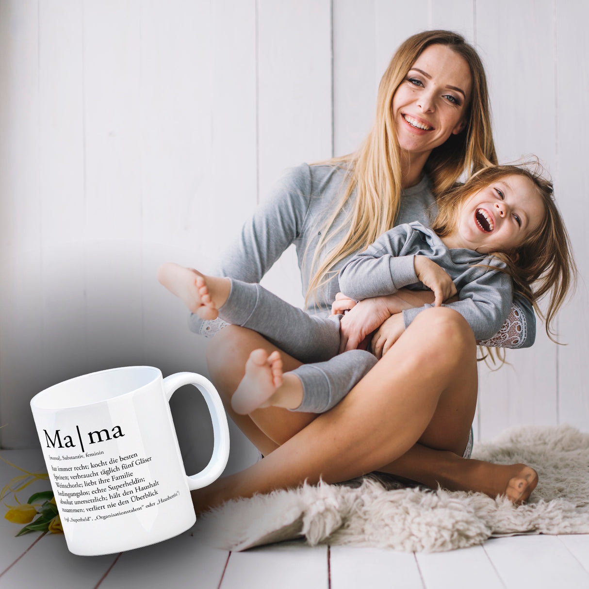 Mama Kaffeebecher mit lustiger Worterklärung