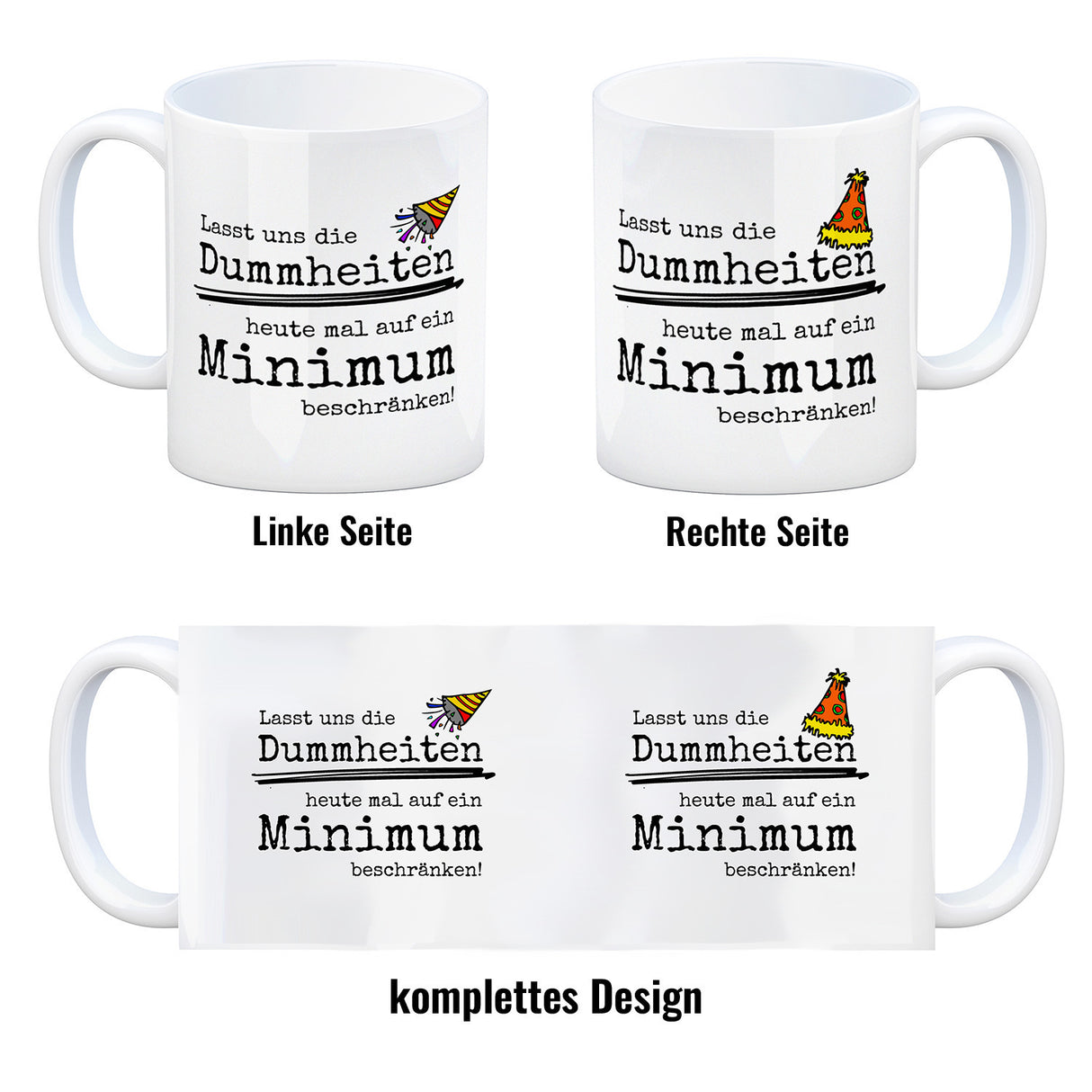Heute mal keine Dummheiten im Büro Kaffeebecher