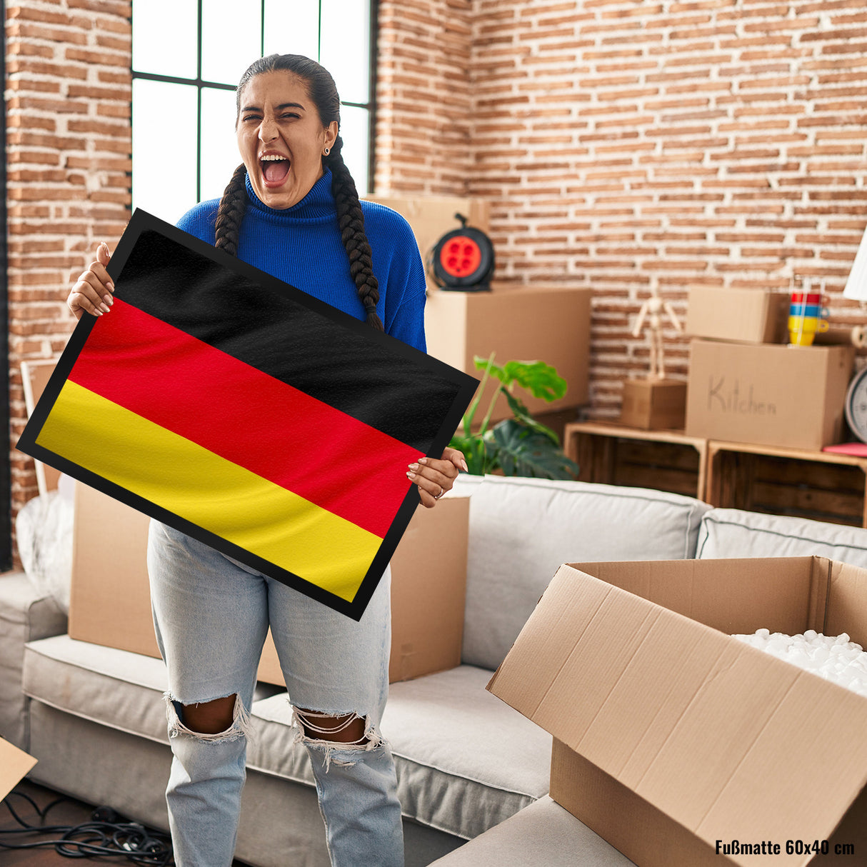 Deutschland Fahne und Flagge Fussmatte Fanartikel