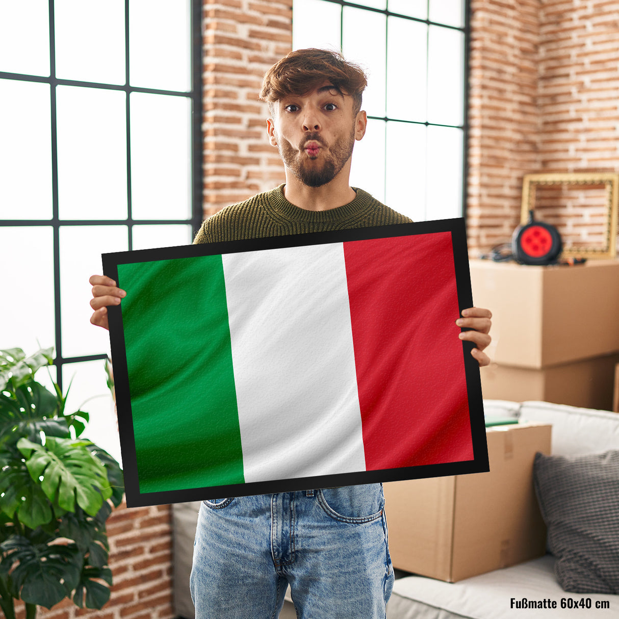 Italien Fahne und Flagge Fussmatte Fanartikel