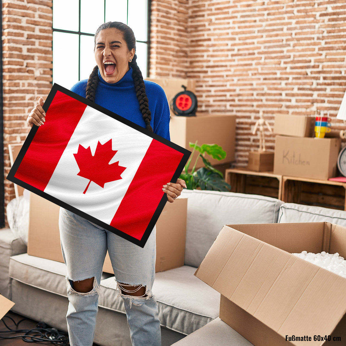 Kanada Fahne und Flagge Fussmatte Fanartikel