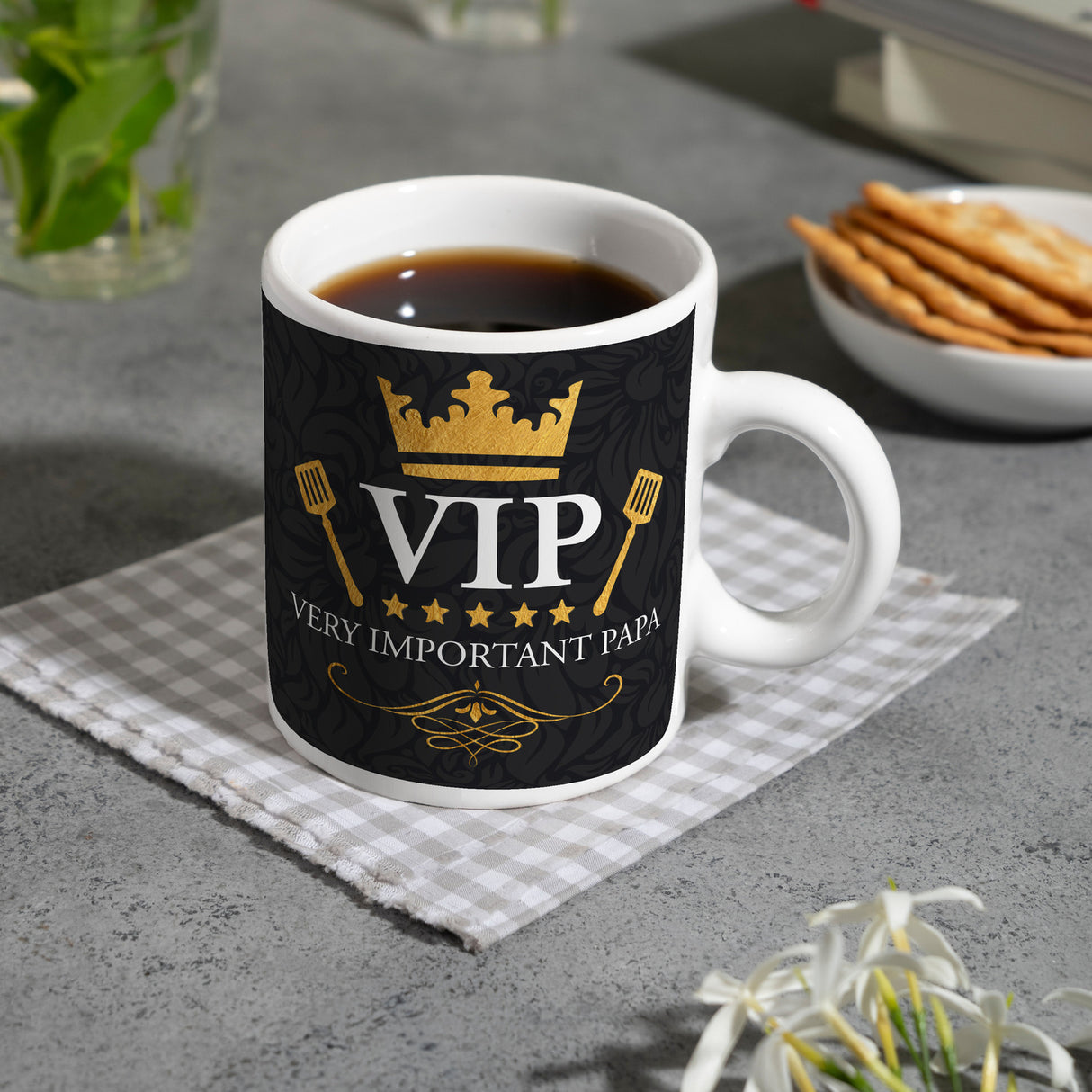 Very Important Papa Kaffeebecher mit VIP Motiv