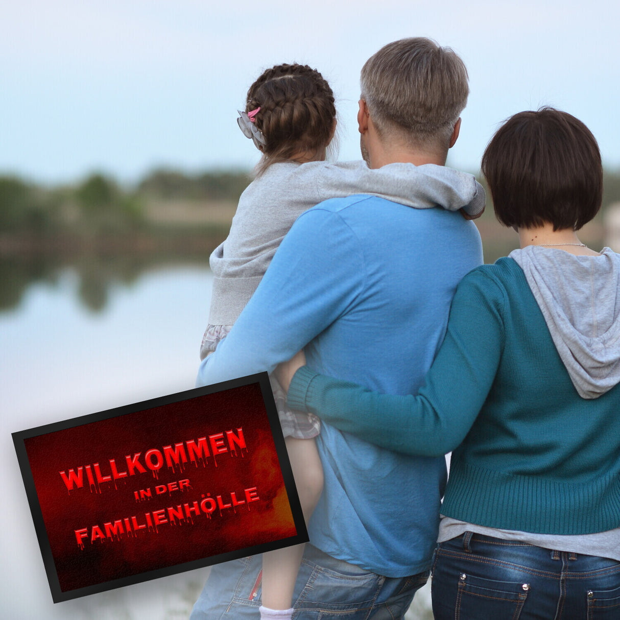 Willkommen in der Familienhölle Fußmatte