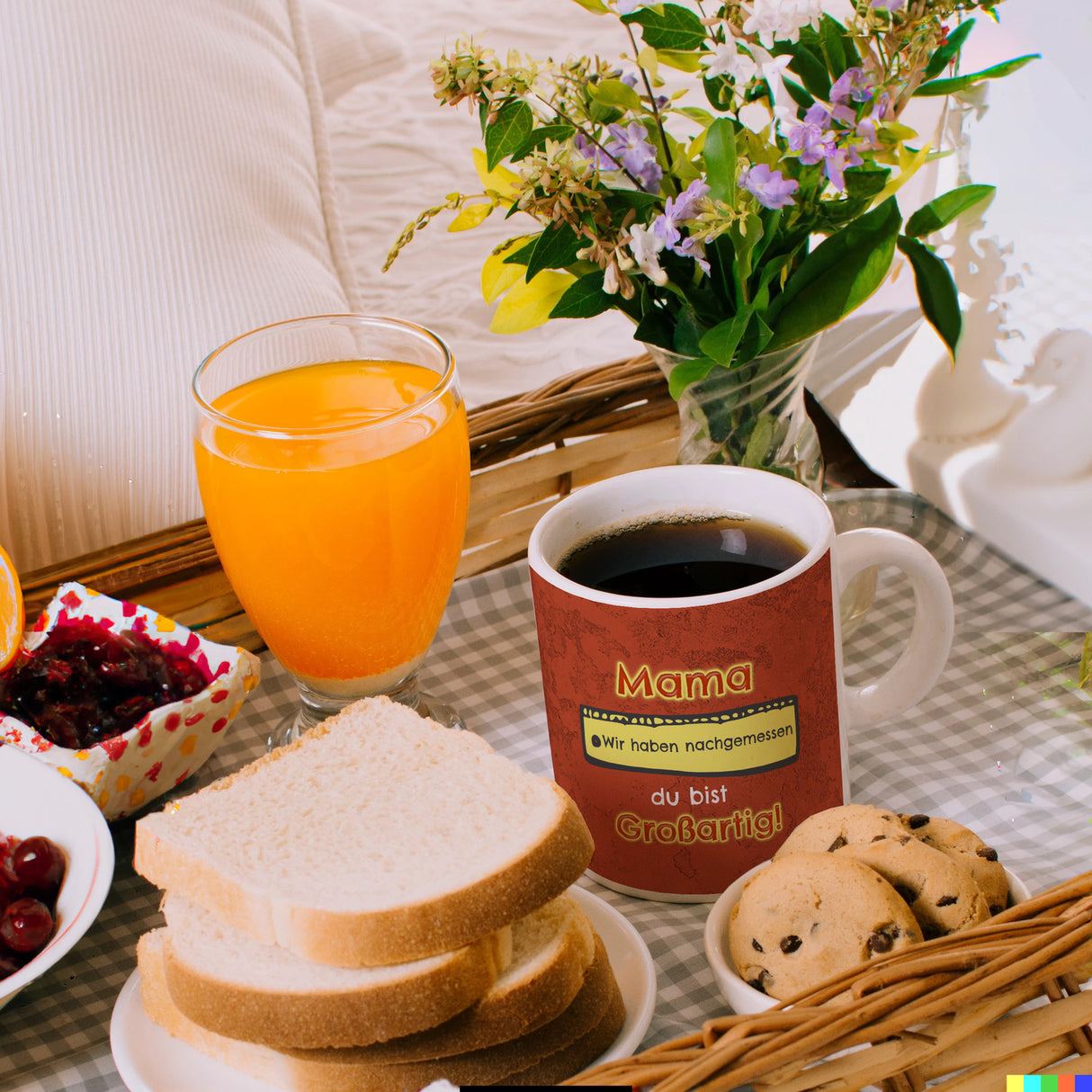 Kaffeebecher Mama du bist großartig - Meterstab Muttertag Geschenk