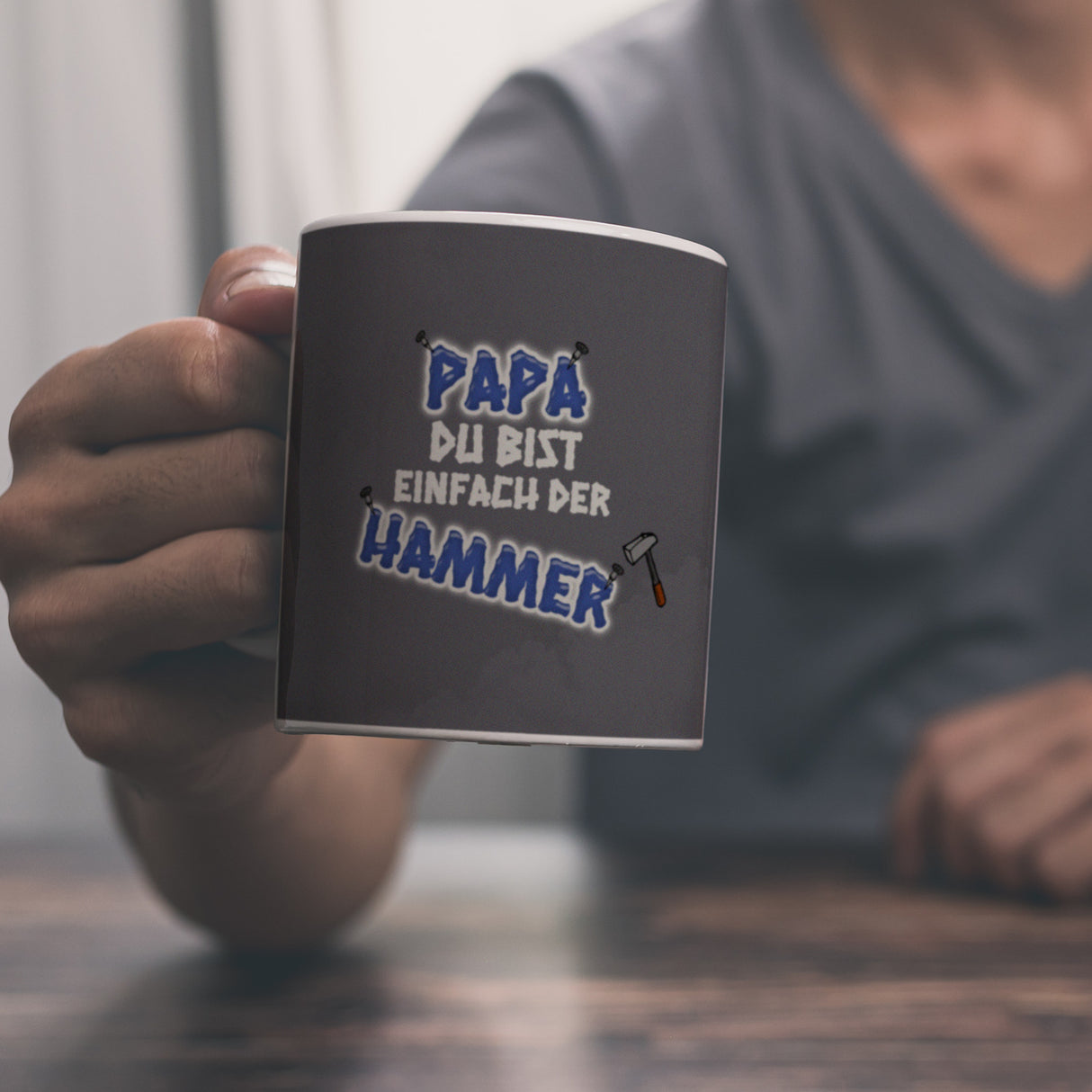 Kaffeebecher Papa Du bist einfach der Hammer - Vatertag Tasse