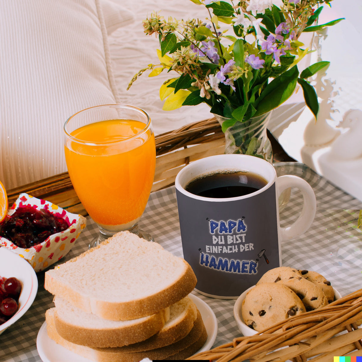 Kaffeebecher Papa Du bist einfach der Hammer - Vatertag Tasse