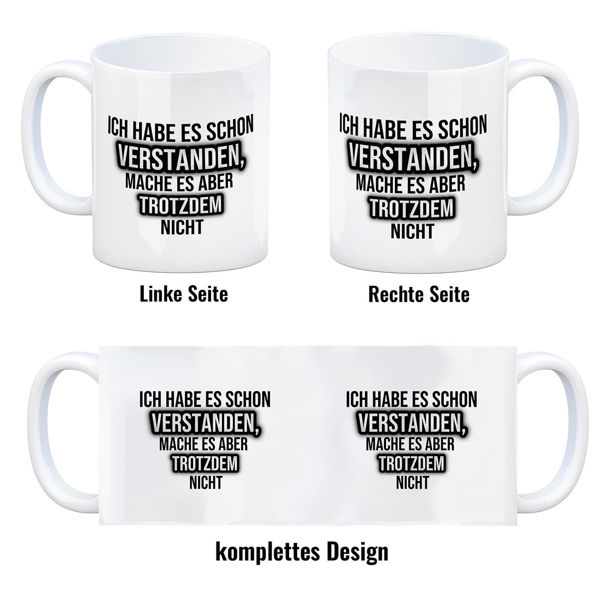 Kaffeebecher Ich habe es schon verstanden, mache es aber trotzdem nicht - Büro Kollegen